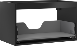 Mexen Box-A корпус на шкаф под мивка 80 см, 1 чекмедже, черен мат - 91AX0-0800-470-1-71