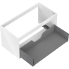 Mexen Box-A корпус шкаф под мивка 90 см, 1 чекмедже, бял гланц - 91AX0-0900-470-1-00