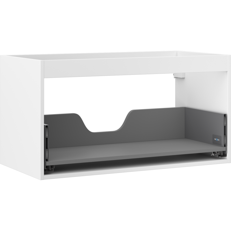 Корпус на шкафче под мивка Mexen Box-A 90 см, 1 чекмедже, бял мат - 91AX0-0900-470-1-01
