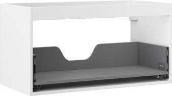 Корпус на шкафче под мивка Mexen Box-A 90 см, 1 чекмедже, бял мат - 91AX0-0900-470-1-01