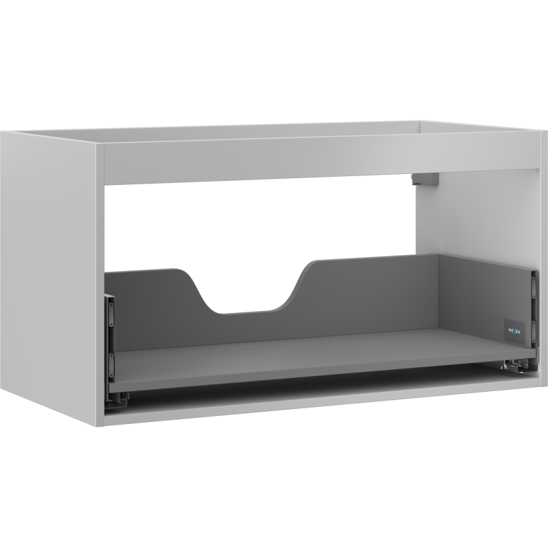 Корпус на шкафче Mexen Box-A за мивка 90 см, 1 чекмедже, сив мат - 91AX0-0900-470-1-62