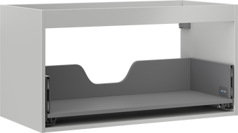 Корпус на шкафче Mexen Box-A за мивка 90 см, 1 чекмедже, сив мат - 91AX0-0900-470-1-62