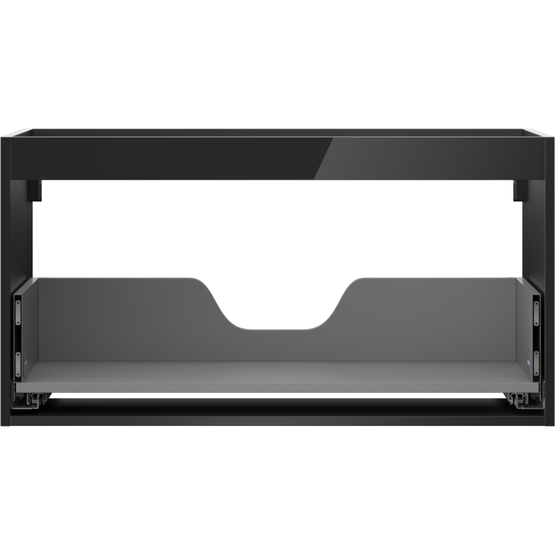 Mexen Box-A корпус шкаф под мивка 90 см, 1 чекмедже, черен гланц - 91AX0-0900-470-1-70