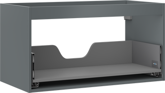 Mexen Box-A корпус за шкаф под умивалник 90 см, 1 чекмедже, мат графит - 91AX0-0900-470-1-66