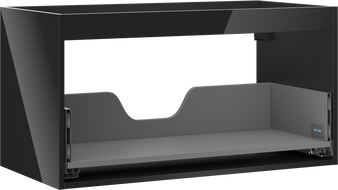 Mexen Box-A корпус шкаф под мивка 90 см, 1 чекмедже, черен гланц - 91AX0-0900-470-1-70