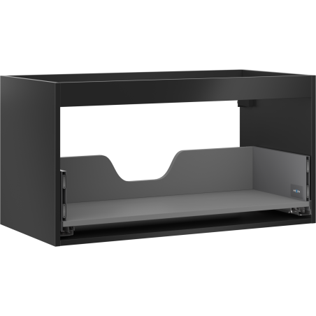 Mexen Box-A корпус на шкаф под мивка 90 см, 1 чекмедже, черен мат - 91AX0-0900-470-1-71