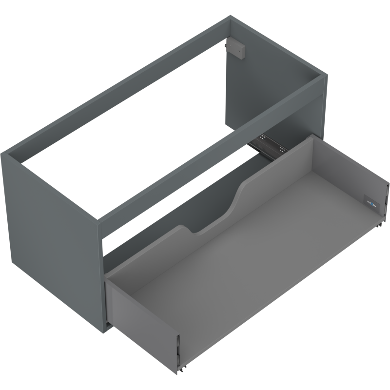 Mexen Box-A корпус на шкаф под мивка 100 см, 1 чекмедже, графит мат - 91AX0-1000-470-1-66