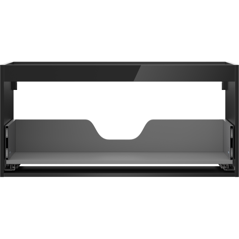 Mexen Box-A корпус за шкаф под мивка 100 см, 1 чекмедже, черен гланц