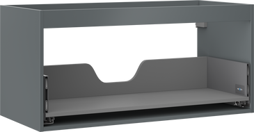 Mexen Box-A корпус на шкаф под мивка 100 см, 1 чекмедже, графит мат - 91AX0-1000-470-1-66