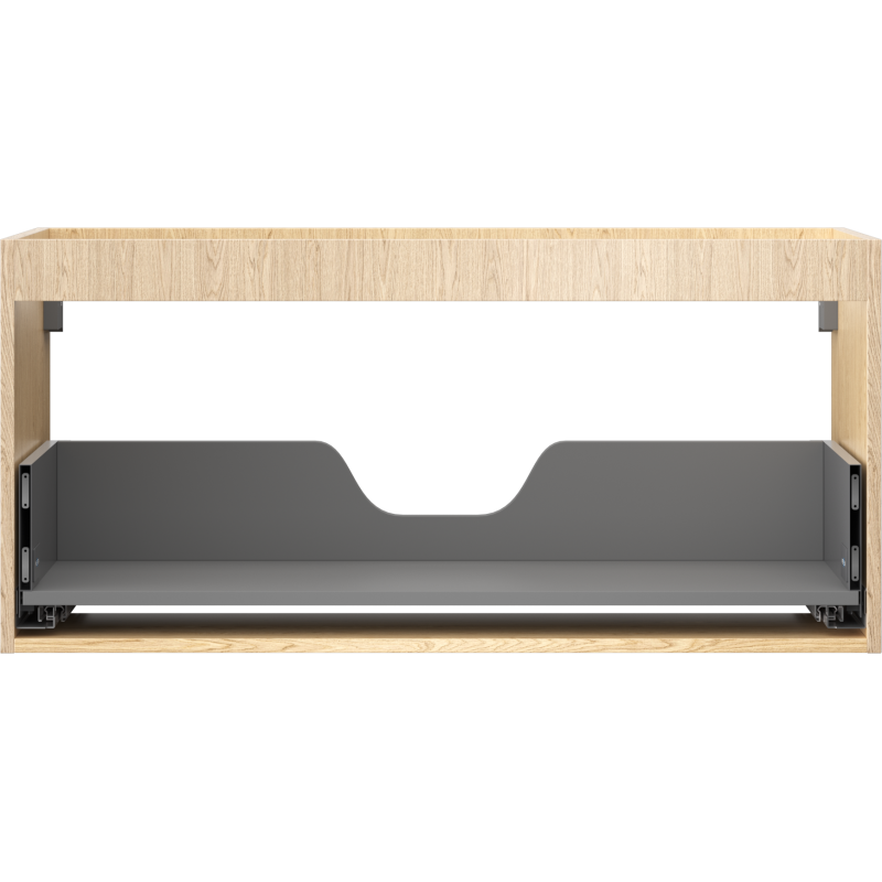 Mexen Box-A корпус на шкаф за под мивка 100 см, 1 чекмедже, дъб - 91AX0-1000-470-1-81