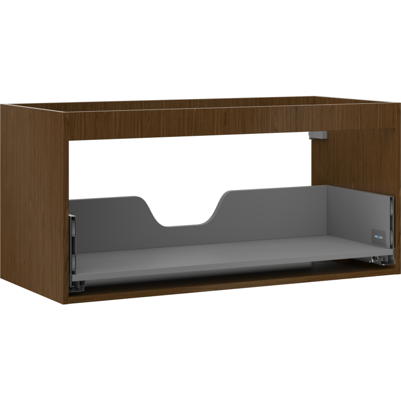 Mexen Box-A корпус на шкаф за мивка 100 cm, 1 чекмедже, орех - 91AX0-1000-470-1-86