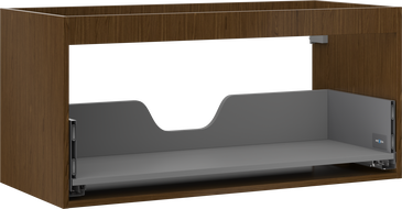 Mexen Box-A корпус на шкаф за мивка 100 cm, 1 чекмедже, орех - 91AX0-1000-470-1-86