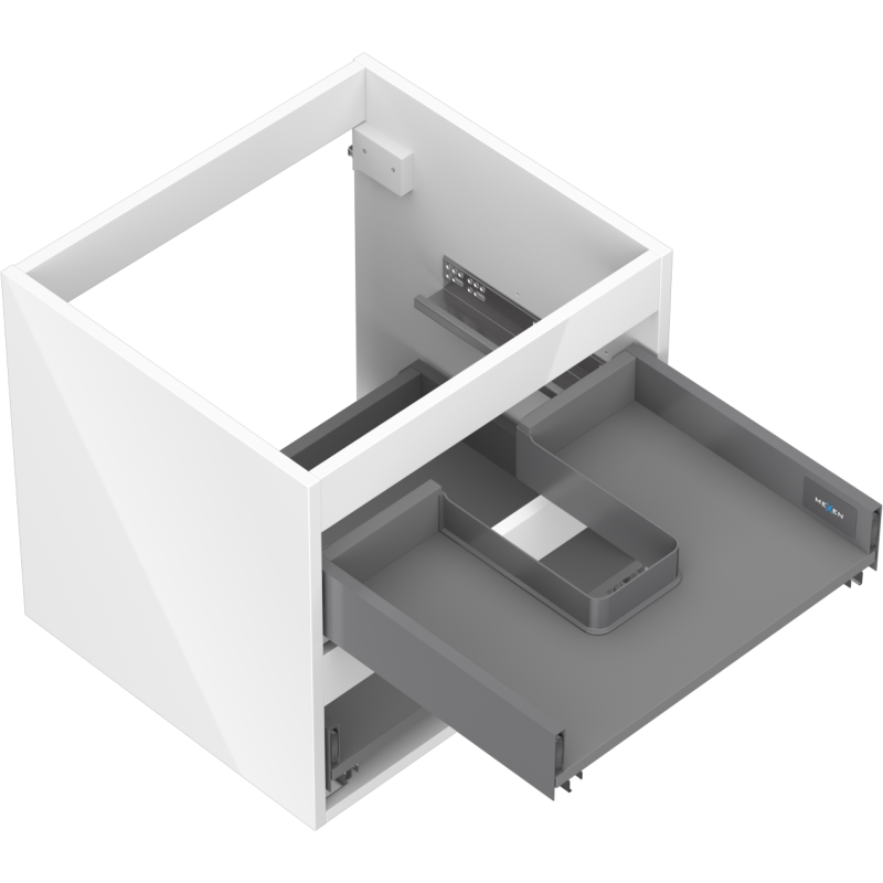 Mexen Box-A корпус за шкаф под мивка 50 см, 2 чекмеджета, бял гланц - 91AX0-0500-470-2-00