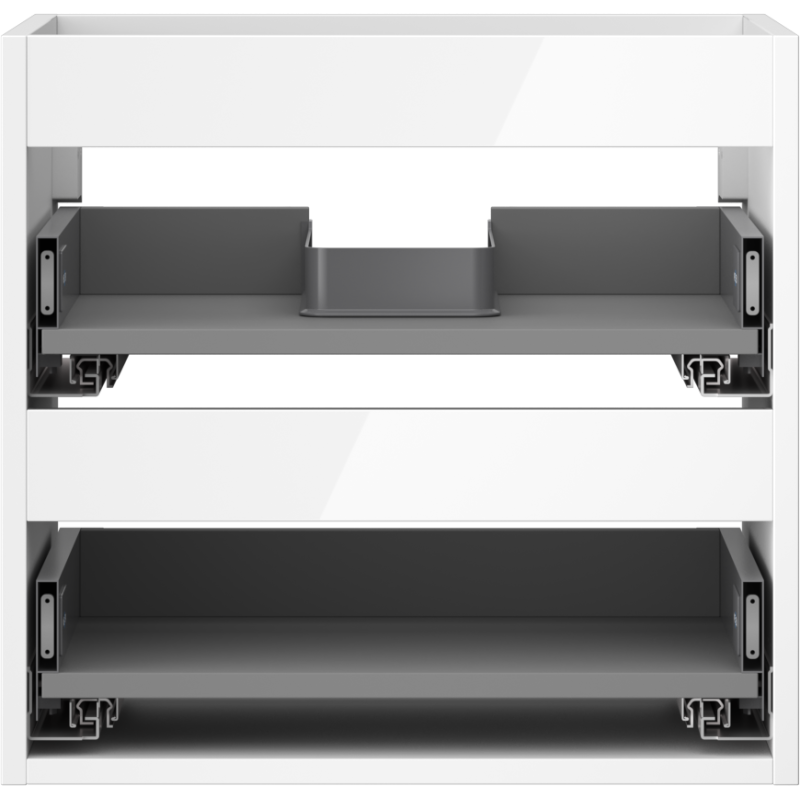Mexen Box-A корпус за шкаф под мивка 50 см, 2 чекмеджета, бял гланц - 91AX0-0500-470-2-00
