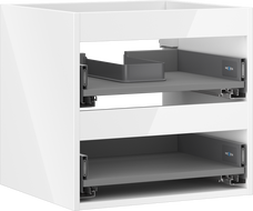 Mexen Box-A корпус за шкаф под мивка 50 см, 2 чекмеджета, бял гланц - 91AX0-0500-470-2-00