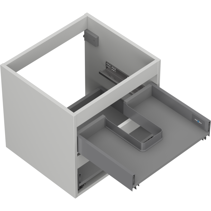 Mexen Box-A шкаф корпус 50 см, 2 чекмеджета, сив мат - 91AX0-0500-470-2-62