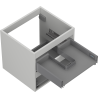 Mexen Box-A шкаф за мивка 50 см, 2 чекмеджета, сив мат - 91AX0-0500-470-2-62