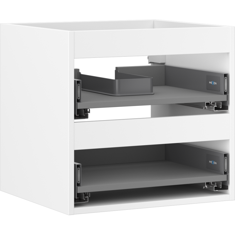 Mexen Box-A корпус шкаф за умивалник 50 см, 2 чекмеджета, бял мат - 91AX0-0500-470-2-01