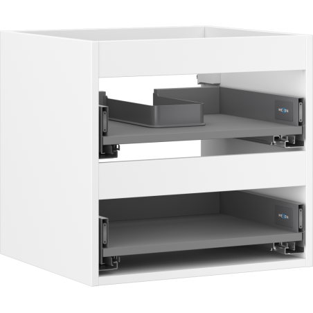 Mexen Box-A корпус шкаф за умивалник 50 см, 2 чекмеджета, бял мат - 91AX0-0500-470-2-01