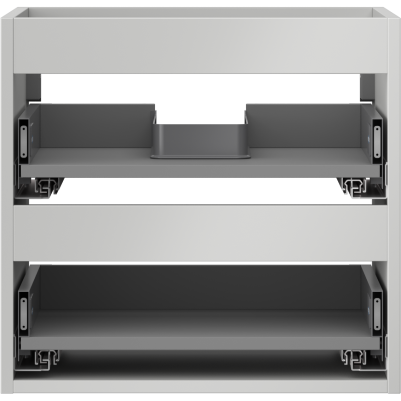 Mexen Box-A шкаф корпус 50 см, 2 чекмеджета, сив мат - 91AX0-0500-470-2-62