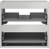 Mexen Box-A шкаф за мивка 50 см, 2 чекмеджета, сив мат - 91AX0-0500-470-2-62