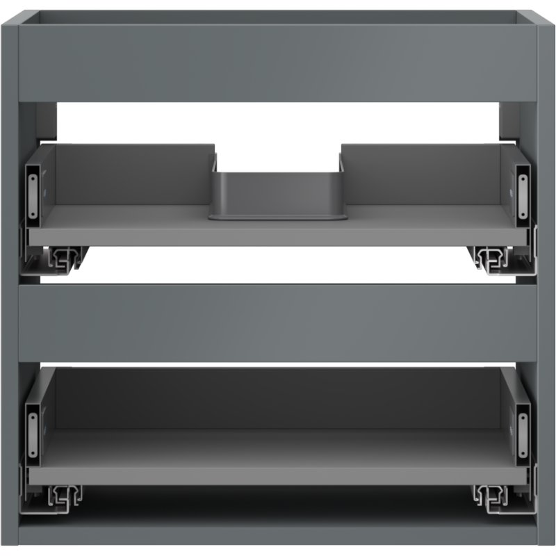 Mexen Box-A корпус на шкаф под умивалник 50 см, 2 чекмеджета, мат графит - 91AX0-0500-470-2-66