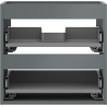 Mexen Box-A корпус за шкаф под мивка 50 см, 2 чекмеджета, графит мат - 91AX0-0500-470-2-66
