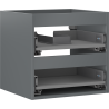 Mexen Box-A корпус за шкаф под мивка 50 см, 2 чекмеджета, графит мат - 91AX0-0500-470-2-66