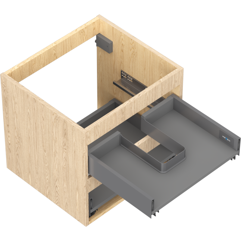 Mexen Box-A корпус на шкафче под мивка 50 см, 2 чекмеджета, дъб - 91AX0-0500-470-2-81