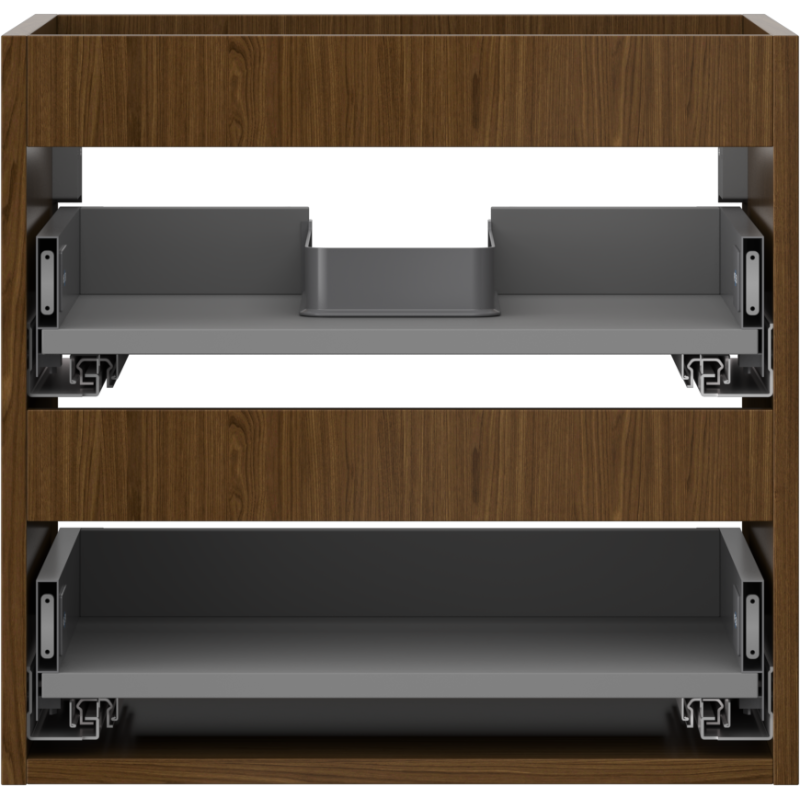 Mexen Box-A корпус на шкаф под мивка 50 см, 2 чекмеджета, орех - 91AX0-0500-470-2-86