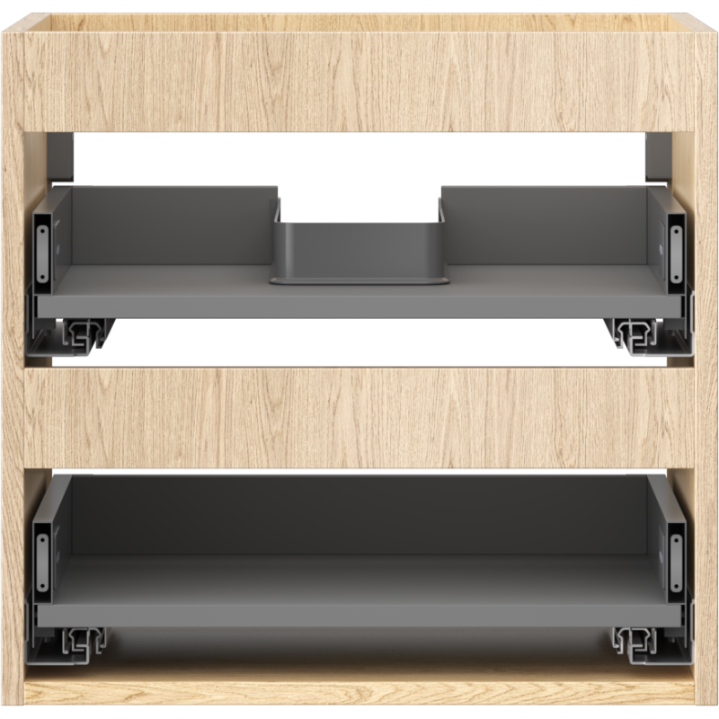 Mexen Box-A корпус на шкафче под мивка 50 см, 2 чекмеджета, дъб - 91AX0-0500-470-2-81