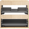 Mexen Box-A корпус шкаф под умивалник 50 см, 2 чекмеджета, дъб - 91AX0-0500-470-2-81