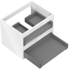 Mexen Box-A корпус шкаф за мивка 60 см, 2 чекмеджета, бял гланц - 91AX0-0600-470-2-00