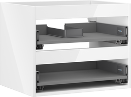 Mexen Box-A корпус шкаф за мивка 60 см, 2 чекмеджета, бял гланц - 91AX0-0600-470-2-00