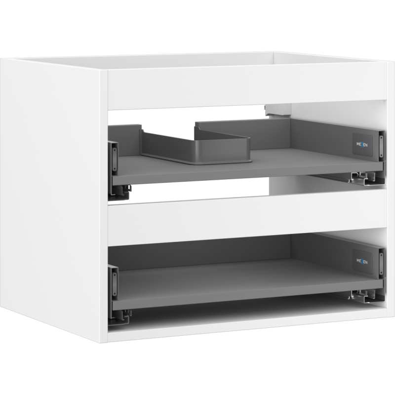 Кутия Mexen Box-A шкаф за умивалник 60 см, 2 чекмеджета, бял мат - 91AX0-0600-470-2-01