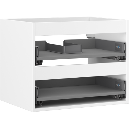 Кутия Mexen Box-A шкаф за умивалник 60 см, 2 чекмеджета, бял мат - 91AX0-0600-470-2-01