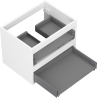 Кутия Mexen Box-A шкаф за умивалник 60 см, 2 чекмеджета, бял мат - 91AX0-0600-470-2-01