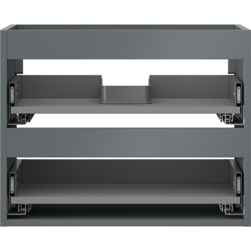 Mexen Box-A корпус на шкафче за мивка 60 см, 2 чекмеджета, мат графит - 91AX0-0600-470-2-66