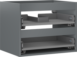 Mexen Box-A корпус шкаф под мивка 60 см, 2 чекмеджета, графит мат - 91AX0-0600-470-2-66