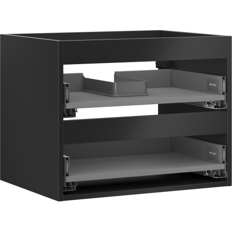 Mexen Box-A корпус на шкаф под мивка 60 см, 2 чекмеджета, черен мат - 91AX0-0600-470-2-71