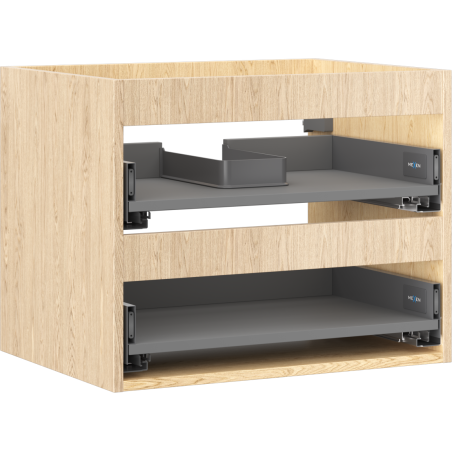 Mexen Box-A корпус на шкаф под мивка 60 см, 2 чекмеджета, дъб - 91AX0-0600-470-2-81