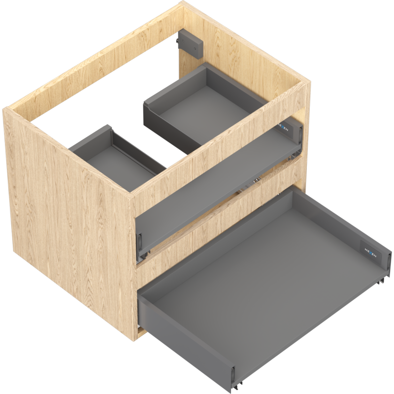 Mexen Box-A корпус на шкаф под мивка 60 см, 2 чекмеджета, дъб - 91AX0-0600-470-2-81