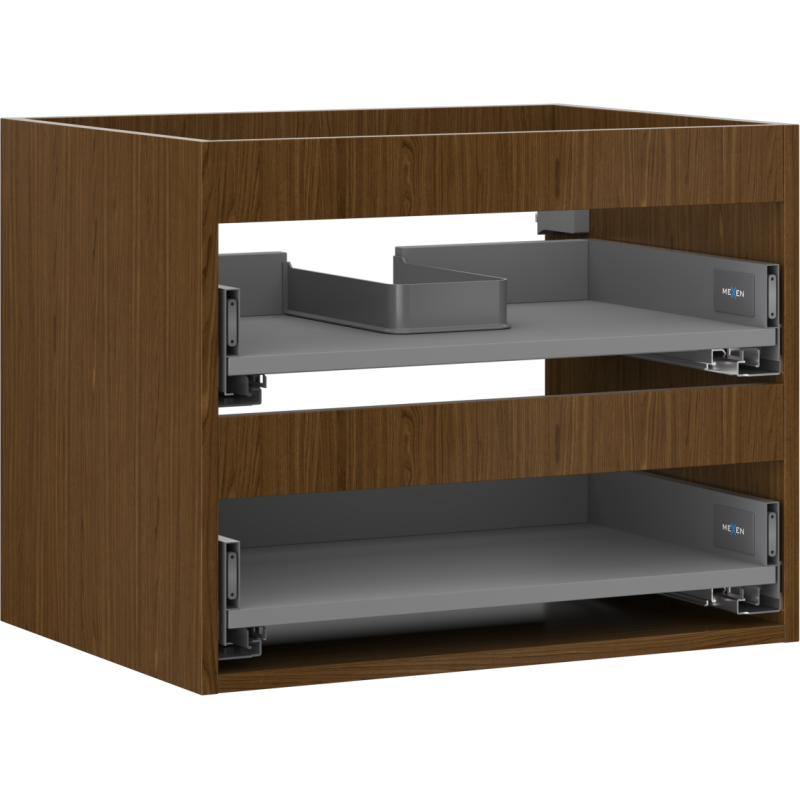 Mexen Box-A корпус шкаф под мивка 60 см, 2 чекмеджета, орех - 91AX0-0600-470-2-86