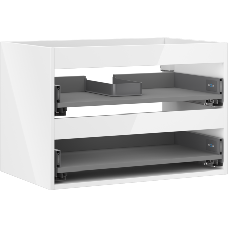 Korpus на шкафче под умивалник Mexen Box-A 70 см, 2 чекмеджета, бял гланц - 91AX0-0700-470-2-00