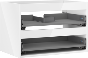 Korpus на шкафче под умивалник Mexen Box-A 70 см, 2 чекмеджета, бял гланц - 91AX0-0700-470-2-00