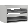 Корпус на шкаф Mexen Box-A за мивка 70 см, 2 чекмеджета, сив мат - 91AX0-0700-470-2-62