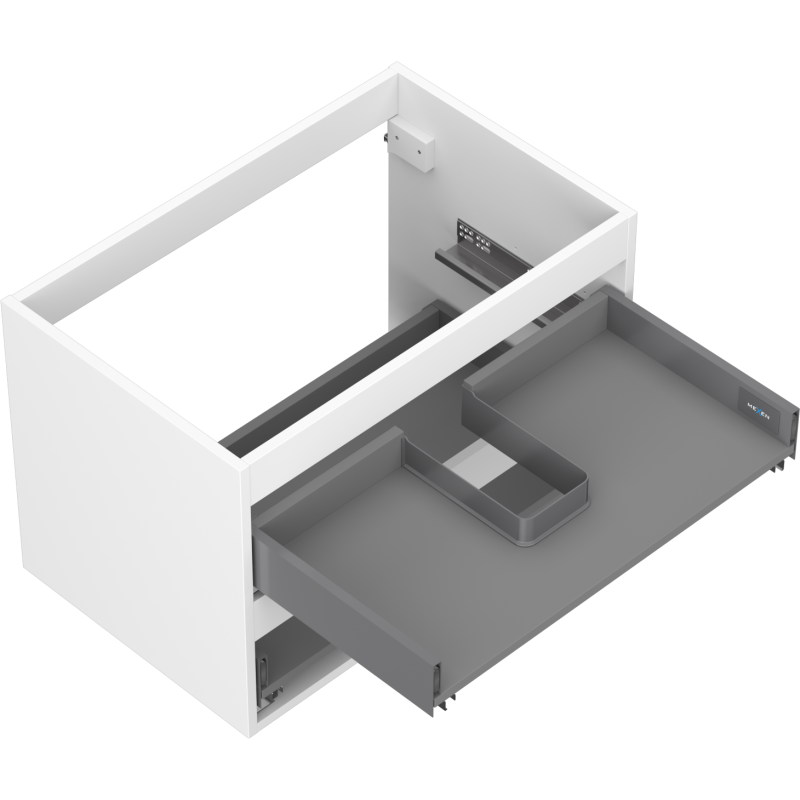 Mexen Box-A корпус на шкаф под мивка 70 см, 2 чекмеджета, бял мат - 91AX0-0700-470-2-01