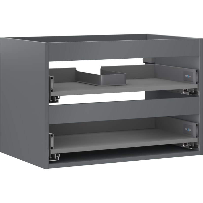 Mexen Box-A корпус на шкаф под мивка 70 см, 2 чекмеджета, графит мат - 91AX0-0700-470-2-66