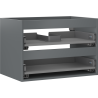 Mexen Box-A корпус шкаф под умивалник 70 cm, 2 чекмеджета, графит мат - 91AX0-0700-470-2-66