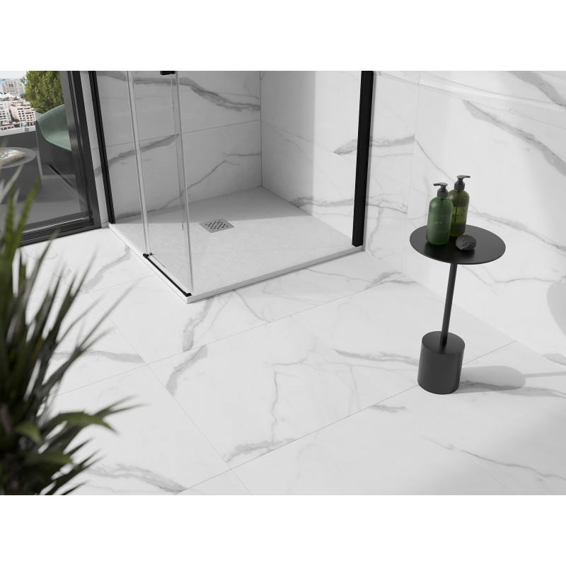 Mexen Stone+ композитен квадратен душ-корито 80 x 80 см, бял - 44108080